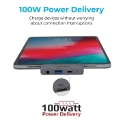 هاب USB-C پرومیت مدل PADHUB-PRO.GREY با 4 درگاه خروجی 3