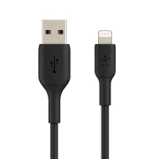 کابل شارژ USB-A به لایتنینگ بلکین به طول 1 متر بسته 2 عددی مدل CAA001bt1MBK2PK