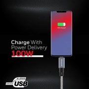 کابل تبدیل USB-C به USB-C هانیول مدل HC000039/CBL/1.2M/GRY/B طول 1/2 متر 3