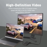 هاب USB-C پرومیت مدل MEDIAHUB-C6 با 6 درگاه خروجی 5