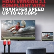 کابل HDMI 2.1 هانیول مدل HC000013/HDM/2M/RED/V2.1 طول 2 متر