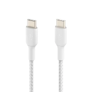 کابل شارژ سریع USB-C به USB-C بلکین با روکش بافته و طول 1 متر مدل CAB004bt1MWH