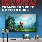 کابل HDMI 2.0 هانیول مدل HC000008/HDM/2M/BLK/SLM طول 2 متر 2