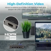 هاب USB-C پرومیت مدل PRIMEHUB-PRO با 11 درگاه خروجی