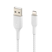 کابل شارژ USB-A به لایتنینگ شارژ سریع بلکین مدل CAA002bt2MWH با روکش بافته و طول 2 متر