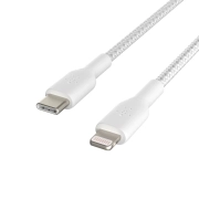 کابل شارژ سریع USB-C به لایتنینگ بلکین مدل CAA004bt1MWH با روکش بافته و طول 1 متر 2