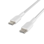 کابل شارژ سریع USB-C به USB-C بلکین مدل CAB004bt1MWH با روکش بافته و طول 1متر 3