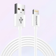 کابل شارژ USB به لایتنینگ هانیول به طول 1٫2 متر مدل HC000015/CBL/1.2M/WHT/NB