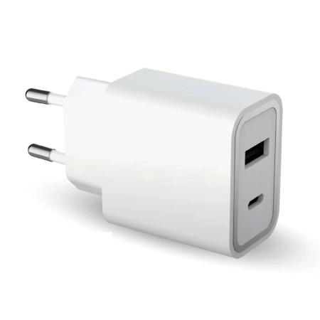 شارژر دیواری فورس مدل FPLICS2AC37WPDW 45W - سفید