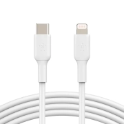 کابل شارژ سریع USB-C به لایتنینگ بلکین مدل CAA003bt1MWH طول 1 متر 4