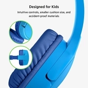 هدفون بلوتوثی بلکین مدل AUD002btBL SOUNDFORM Mini for Kids مخصوص کودکان 8