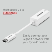 مبدل USB-C به اترنت هانیول مدل HC000007/ADP/WHT 2