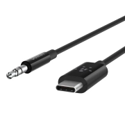 کابل تبدیل AUX 3٫5 به USB-C بلکین مدل F7U079bt03-BLK طول 0٫9 متر 2