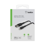 کابل شارژ سریع لایتنینگ به USB-A بلکین مدل CAA001bt3MBK طول 3 متر 1