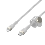 کابل شارژ سریع آیفون USB-C به لایتنینگ بلکین مدل CAA011bt1MWH با روکش بافته و طول 1متر 3