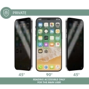 محافظ صفحه نمایش حریم شخصی فورس مدل FGOGIP14PMPRIV Flat Private مناسب برای گوشی موبایل اپل iPhone 14 Pro Max 2