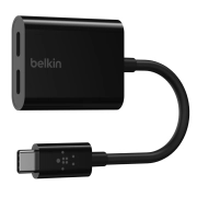 مبدل 1 به 2 USB-C بلکین مدل F7U081btBLK طول 14سانتیمتر