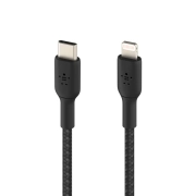 کابل شارژ سریع USB-C به لایتنینگ بلکین مدل CAA004bt1MBK با روکش بافته و طول 1 متر 2