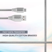 کابل تبدیل USB به micro USB هانیول مدل HC000025/CBL/1.2M/WHT/B طول 1٫2 متر