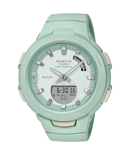 ساعت مچی زنانه Baby-G کاسیو مدل CASIO- BSA-B100CS-3ADR