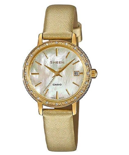 ساعت مچی زنانه کاسیو SHEEN مدل SHE-4060 - بند چرم