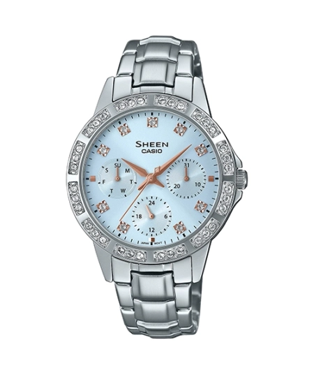 ساعت مچی زنانه کاسیو SHEEN مدل SHE-3517 - بند استیل ضد زنگ
