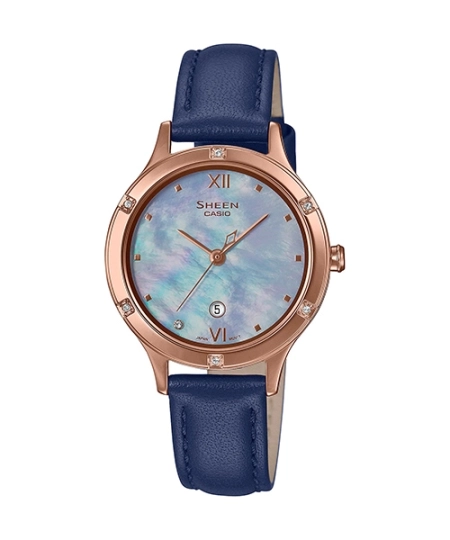 ساعت مچی زنانه کاسیو SHEEN مدل SHE-4546 - بند چرم