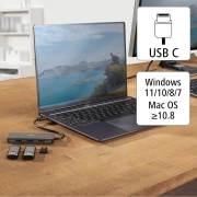 هاب USB-C هاما مدل 4047443436795 با چهار پورت 1