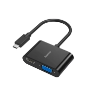 مبدل 2 در 1 USB-C به HDMI و VGA هاما مدل 200313