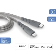 کابل شارژ USB-C به لایتنینگ فورس مدل FPCBLMFIC1.2MRG Ultra-reinforced Cable، طول 1.2 متر 3