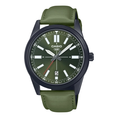 ساعت مچی مردانه کاسیو مدل MTP-VD02 - بند چرم