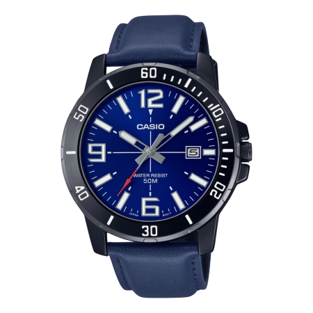 ساعت مچی مردانه کاسیو مدل CASIO-MTP-VD01BL-2BVUDF