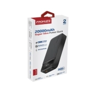 پاوربانک (شارژر همراه) فشرده پرومیت مدل TORQ-20.BLACK ظرفیت 20000 میلی آمپر ساعت