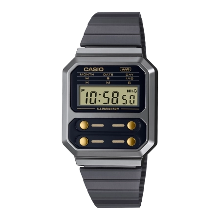 ساعت مچی کاسیو مدل A100WE - بند استیل ضدزنگ