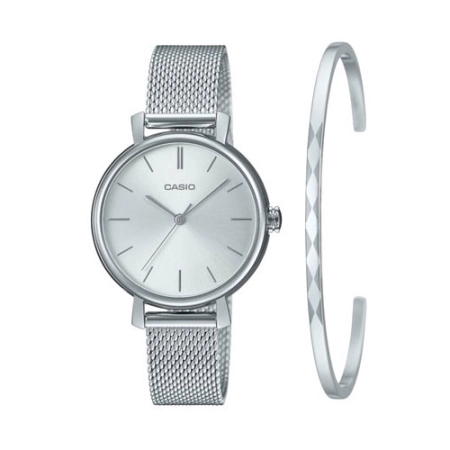 ساعت مچی زنانه با النگو کاسیو مدل LTP-2024VM-7CDR