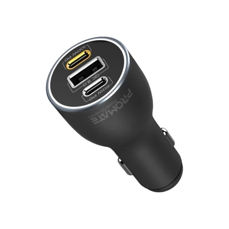 شارژر فندکی خودرو پرومیت مدل POWERDRIVE-120 با توان 120W - مشکی