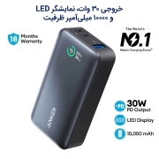 پاور بانک انکر 533 مدل PowerCore 30W A1256 ظرفیت 10000 میلی آمپر ساعت- رنگ نوک مدادی 6