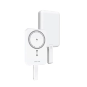 پاور بانک بی سیم گرین لاین مدل MagSafe Lite PD 20W ظرفیت 10000 میلی آمپر ساعت - رنگ سفید