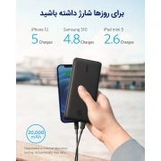 پاوربانک انکر 525 مدل A1287 ظرفیت 20000 میلی آمپر ساعت 7