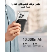 پاوربانک بی سیم انکر 334 مدل A1642 به ظرفیت 10000 میلی آمپر ساعت - مشکی 2