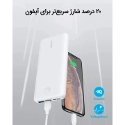 پاور بانک انکر مدل PowerCore Essential A1268 ظرفیت 20000 میلی آمپر ساعت- سفید 3