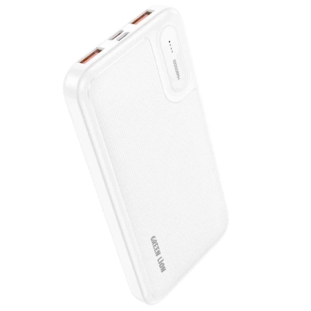 پاوربانک گرین لاین مدل Mate 10 ظرفیت 10000 میلی آمپر ساعت - رنگ سفید