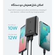 پاوربانک انکر مدل A1223H31 PowerCore Select ظرفیت 10000 میلی آمپر ساعت- مشکی