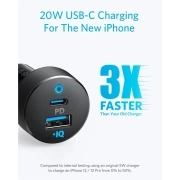 شارژر فندکی 20 وات انکر مدل PowerDrive PD+ 2 با دو پورت USB-C و USB-A