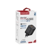 شارژر دیواری 25 وات پرومیت مدل POWERPORT-25AC.EU -مشکی 5