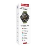 ساعت هوشمند پرومیت مدل XWATCH-R19.MIDNIGHTGREEN با صفحه گرد و قابلیت تماس بلوتوثی 6