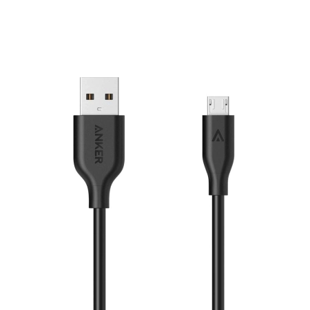 کابل USB-A به MicroUSB انکر مدل Powerline (A8133H12) به طول 1.8 متر- مشکی