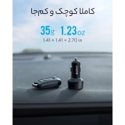 شارژر فندکی 35 وات انکر مدل PowerDrive PD+ 2 با دو پورت USB-C و USB-A