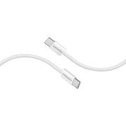 کابل USB-C به USB-C شارژ سریع پرومیت مدل ECOLINE-CC120.WHITE به طول 1.2 متر و پشتیبانی از توان 60 وات