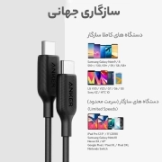 کابل شارژ سریع USB-C به USB-C 2.0 انکر مدل PowerLine III (A8852H11) به طول 0.9 متر 1